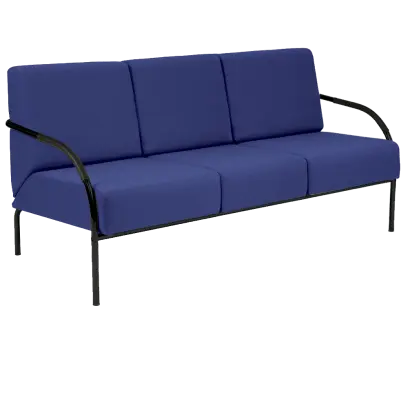 SPA 3 černý lak, látka SUE S 9 - látka tmavě modrá